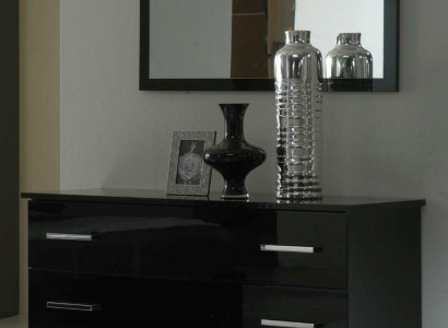 Tisch Klassische Spiegel Kommode Schminktisch Schlafzimmer Hocker Set Hochglanz