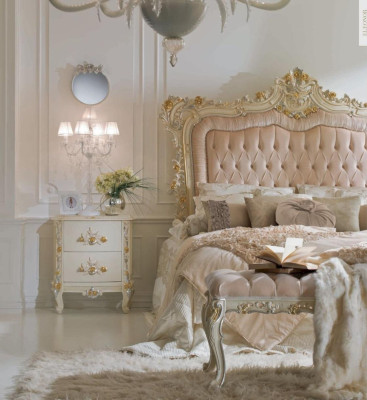 Luxus Schlafzimmer Doppelbett Nachttisch Garnitur Schminktisch 7tlg
