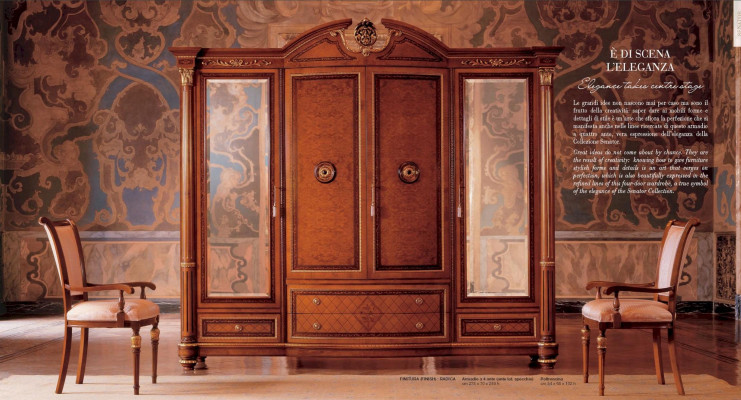 Kleiderschrank Schränke Kleider Braun Schlafzimmer Holz Möbel Schrank Luxus Neu