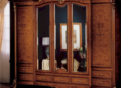Kleiderschrank Schränke Schlafzimmer Holz Möbel Schrank Braun Groß