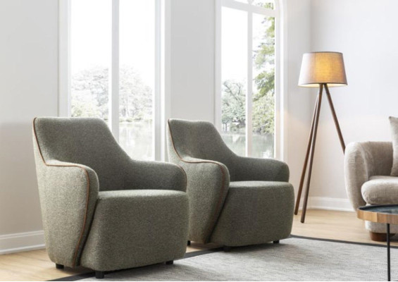 Sessel Luxus Couch 1 Sitzer Sofa Textil Stoff Couchen Relax Club Möbel