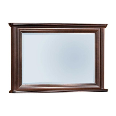 Klassisk designerspegel med äkta träram XXL 107x71 spegel - Modell W-L2