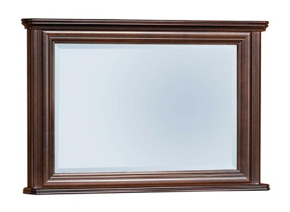 Klassisk designerspegel med äkta träram XXL 107x71 spegel - Modell W-L2