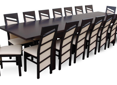Klassische Designer Esszimmer Möbel Garnitur Lehnstuhl Tisch Gruppe 17tlg.Set