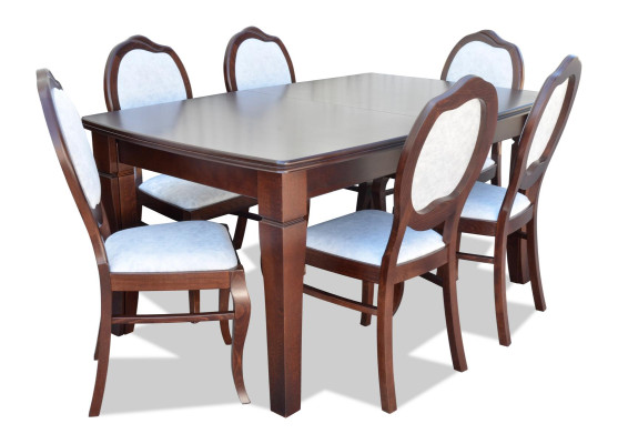 Klassische Luxus Esszimmer Möbel Essgarnitur Lehnstuhl Tisch Gruppe 7tlg. Set