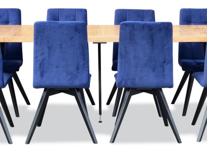 Lehnstühle Esstisch Tisch Holz Esszimmer Garnitur 6x Stuhl Set Stühle 7 tlg. Set