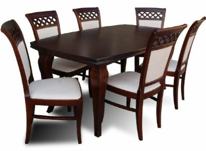 Moderne Design Esszimmer Set Garnitur Stuhl Tisch Lehnstuhl Gruppe 7tlg. Möbel