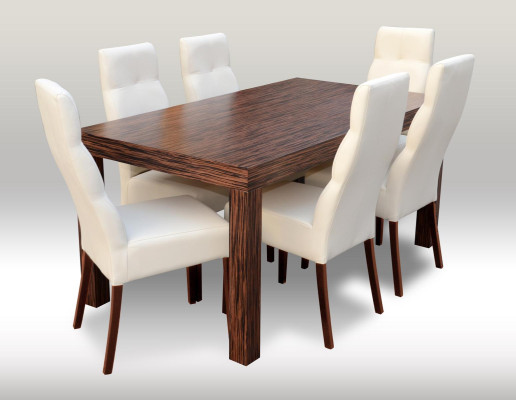 Klassischer Esstisch Tisch Holz Garnitur Esszimmer 6x Stuhl Set Stühle 7 tlg.Set