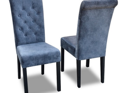 Exklusive x8 Blaue Chesterfield Sitzer Designer Stuhlgruppe Textil Sessel