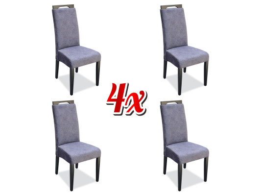 Küche Ess Gruppe Set Stuhl Garnitur Sitz Polster Holz 4x Stühle Lehn Stühle
