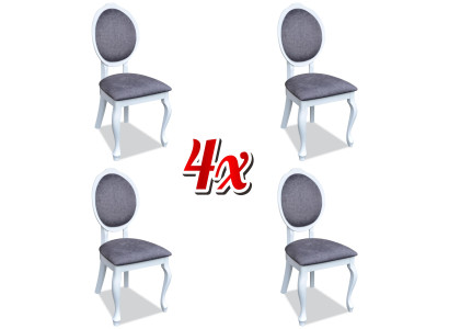 Stühle 4x Stuhl Set Echtes Holz Polster Sitz Esszimmer Garnitur Lehn Stühle Neu