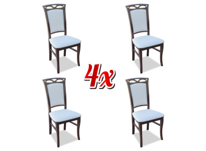Esszimmerstuhl Lehn Stühle Esszimmerstühle Neu Textil Set 4x Massiv Holz Stuhl