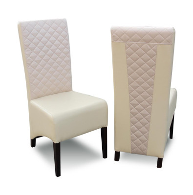 Gruppe 4xStuhl Set Stühle Garnitur Leder Design Neu Gepolsterte Esszimmer Stühle