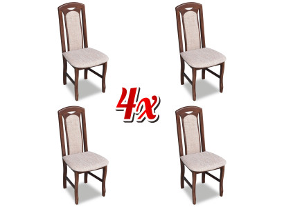 Esszimmer Garnitur Holz Lehn Leder Textil Neu Stuhl Gruppe 4x Stühle Set Wohn