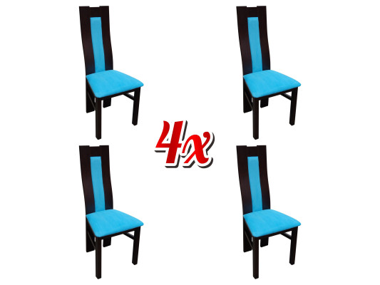 Garnitur Sitz Polster Holz 4x Stühle Wohnzimmer Neu Ess Zimmer Gruppe Set Stuhl
