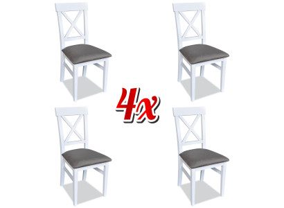 Garnitur Sessel Neu 4x Stühle Stuhl Polster Design Veranda Küchen Sitz Esszimmer