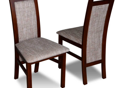 Stuhl ohne Armlehnen Lehnstuhl Polster Holz Textil Holz Sessel Neu