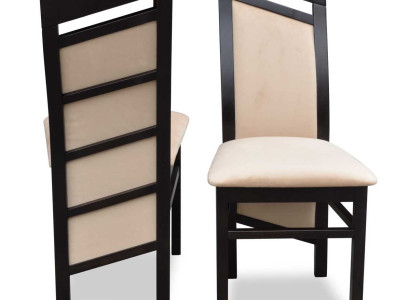 Braun Stuhl Polsterstuhl Modern Sitzmöbel Ess Zimmer Polster Textil Neu