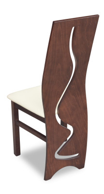 Luxus Design Polster Stuhl Stühle Sitz Lehn Büro Office Esszimmer Holz K3