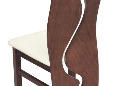 Luxus Design Polster Stuhl Stühle Sitz Lehn Büro Office Esszimmer Holz K3