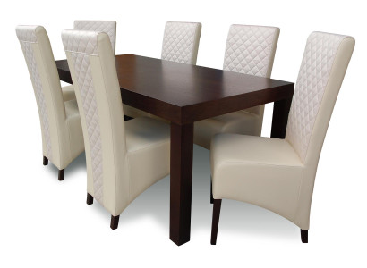 Holz Ess Tisch Holz Design Zimmer Komplett Set Garnitur 7tlg Modern Essgarnitur