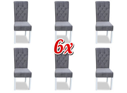 Stuhlgruppe Komplette Garnitur 6x Lehnstuhl Stühle Gruppen Garnitur Esszimmer