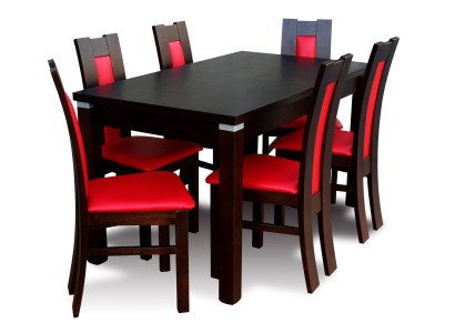 Modernes Esszimmer Tisch Stuhl Set Tische + 6 Stühle Designer Essgarnitur