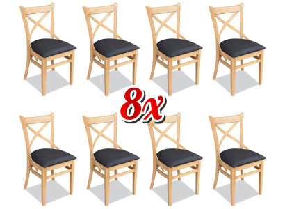 Esszimmer Restaurant Esszimmer Design Stuhl 8x Stühle Set Sessel Gastronomie Neu