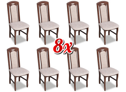 Garnitur Stuhl 8x Esszimmer Polsterstuhl Lounge Club Textil Stühle Küche Set Neu