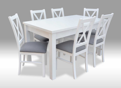 Modernes Esszimmer Möbel luxuriösen Esstisch + 6x Stühle Tisch Neu