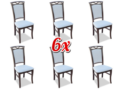 Stühle Polster Hotel Textil Stuhl Set Gruppe Stühle Garnitur 6x Gruppen Sessel