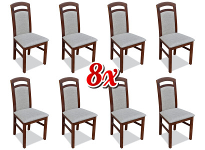 Stuhl 8x Esszimmer Polsterstuhl Fernseh Textil Küche Stühle Set Neu Club Lounge