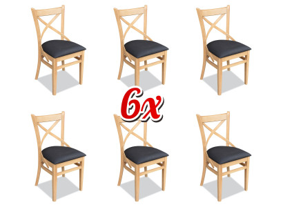 Garnitur Komplett Gruppe Stuhlgruppe 6x Stück Esszimmer Stuhl Set Lehn Stühle