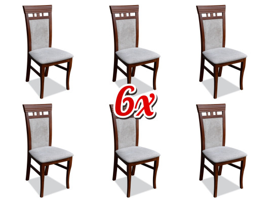 Esszimmer Polster Neu Set 6x Essgruppe Stuhl Textil Lehnstuhl Stühle Gastro Neu