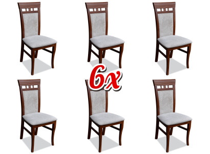 Esszimmer Polster Neu Set 6x Essgruppe Stuhl Textil Lehnstuhl Stühle Gastro Neu