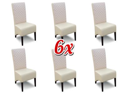 Designer Holz Stoff Polster Stühle Gastro Esszimmer Klassische 6x Sessel Stuhl