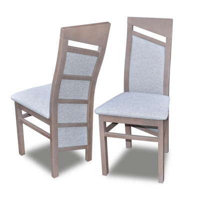 Esszimmerstuhl Stoff Polster Stühl Gastro Esszimmer Set 6x Massivholz Sessel