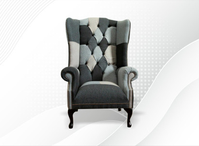 Luxus Polster Klassische Chesterfield Sessel 1 Sitzer Ohrensessel Einsitzer Neu