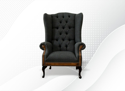 Stuhl 1x Wohnzimmer Polsterstuhl Fernseh Lounge Textil Sitz Sessel