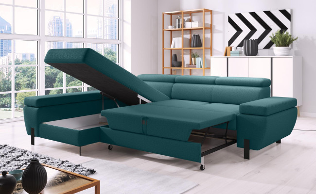 Textilsofa L-Form Couch Wohnlandschaft Ecksofa Eck Design Sofa Sofas Couchen Neu