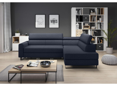 Eck Ecksofa L-Form Wohnlandschaft Couch Polster Textil Stoff Leder Sitz Couchen