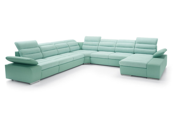 Ecksofa U-form Eckcouch Schlaffunktion Wohnlandschaft Sofa Couch Sofas Couchen