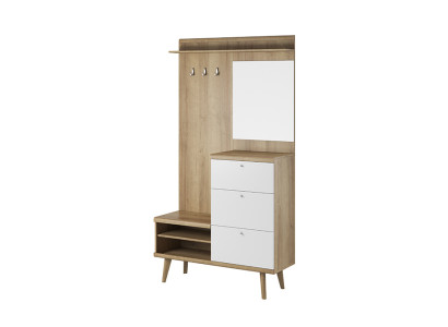 Garderobe Flur Garderoben Hängeaufbewahrung Wand Türgarderoben & Haken Garnitur