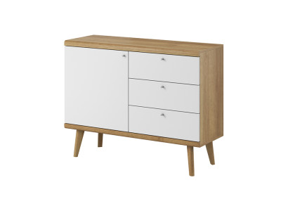 Moderne Holz Kommode Sideboard 107cm XXL Low Boards