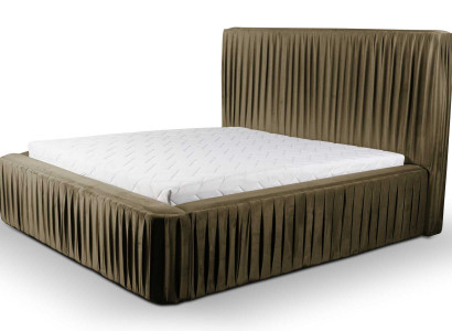 Stoff Design Bett Doppel Betten Luxus Ehe Modernes Hotel Gestell Schlaf Zimmer