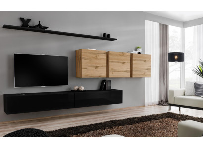 Komplett Set 7tlg TV-Ständer Sideboard Wohnzimmermöbel Modern Einrichtung