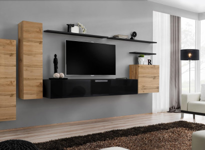 Luxus Wohnzimmermöbel Set Designer Wohnwand Wandregal Wand Schrank Möbel