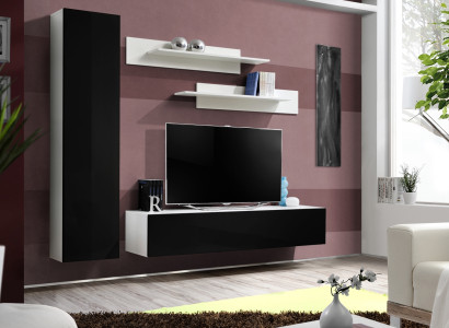 Luxus Wohnwand Designer TV Ständer Sideboard Einrichtung Wohnzimmer 4tlg Set