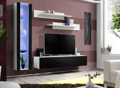 Luxus Set 4tlg Designer Wohnwand Wohnzimmermöbel TV Ständer Einrichtung Möbel