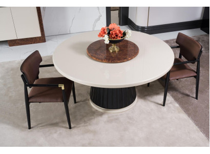 Esszimmer set Modern Esstisch + 4x Stühle Tisch Holz Polsterstuhl 5tlg. Neu